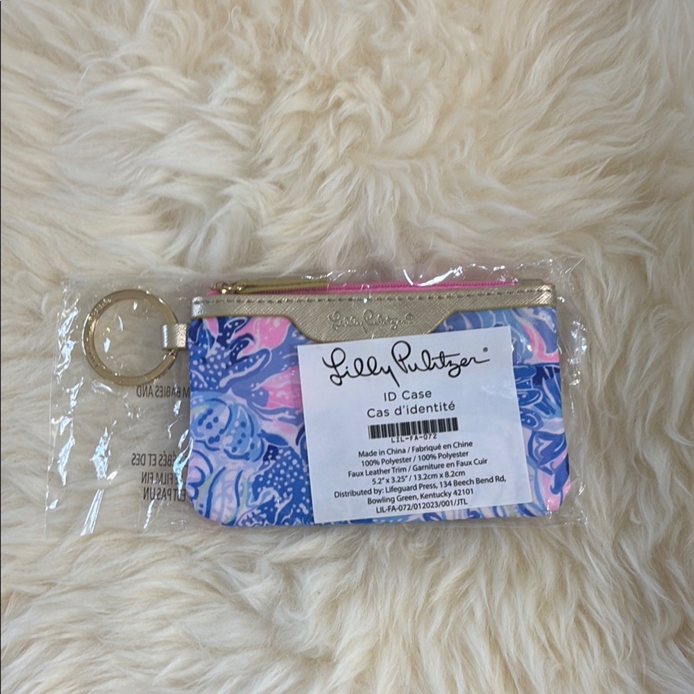 Lilly Pulitzer ID Case with Key Ring